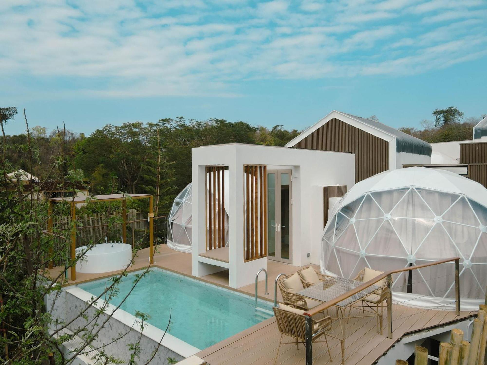 The X10 Nordic Tent And Glamping Pool Villa Khaoyai เขาใหญ่ - Sha Certified Ban Thung Sawang Esterno foto